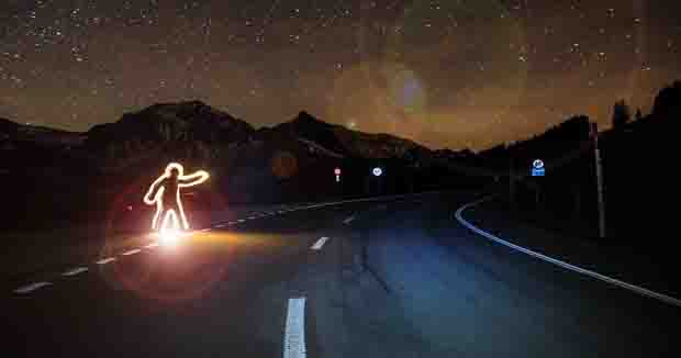 Misteriosa aparición fantasmal en la carretera de la Sierra de Cádiz