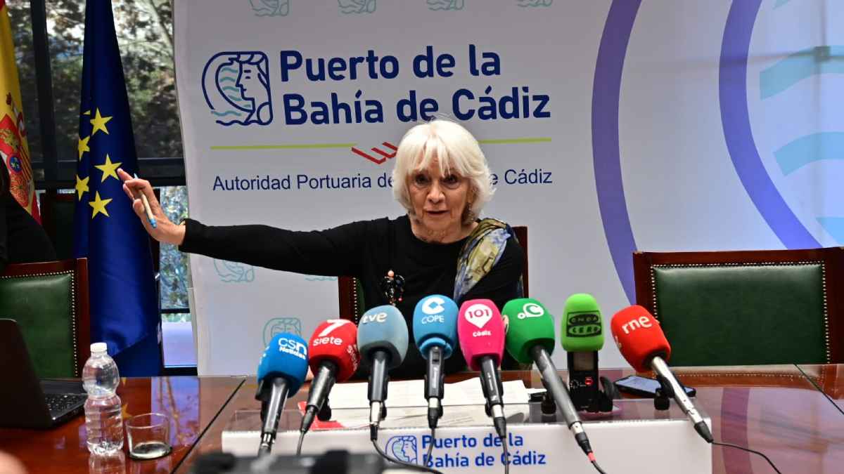 Teófila Martínez, presidenta de la Autoridad Portuaria de la Bahía de Cádiz.