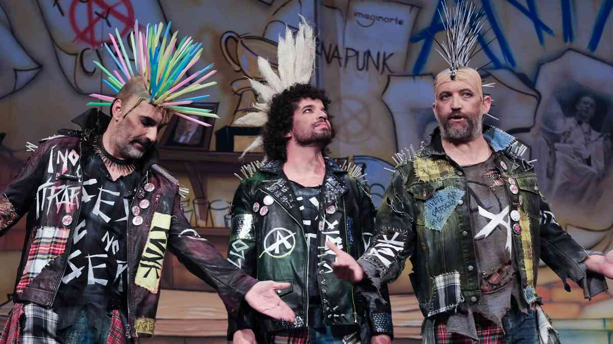 El cuarteto de Gago, 'Punk y circo, la lucha continúa'.