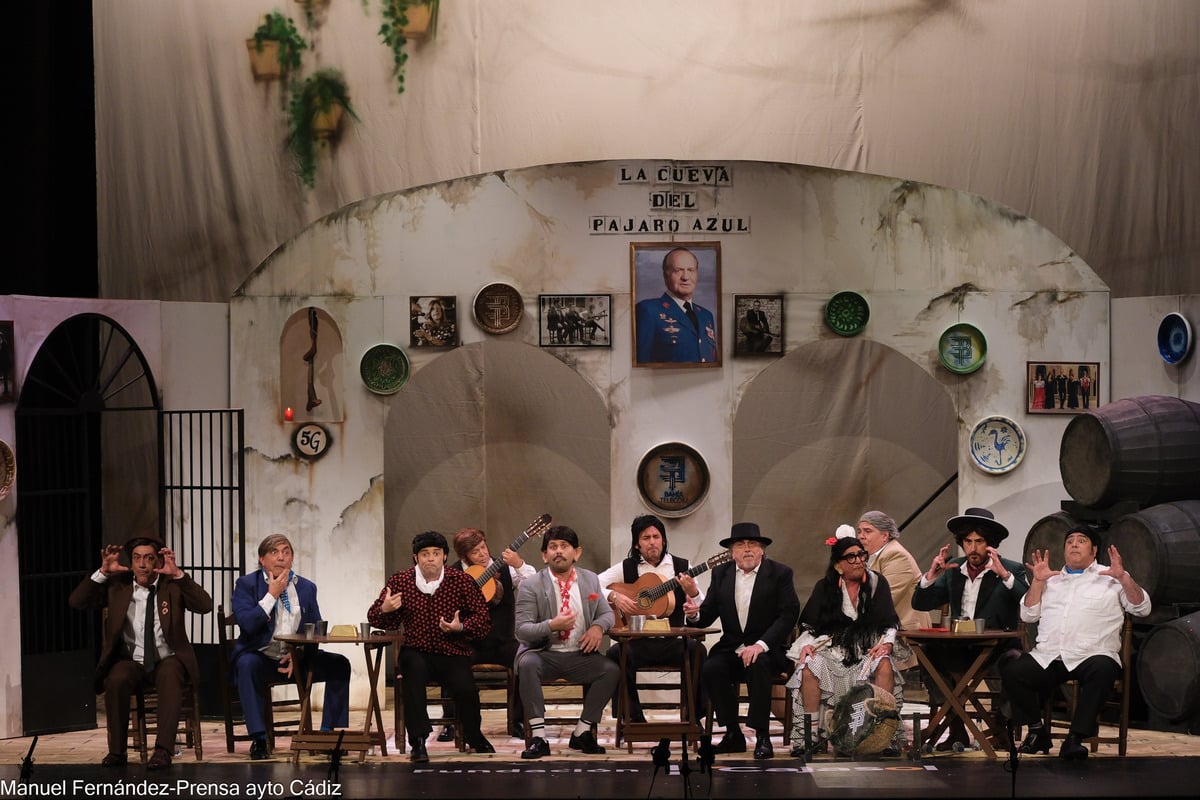 Chirigota 'Que ni las hambre las vamo a sentí' en el Gran Teatro Falla