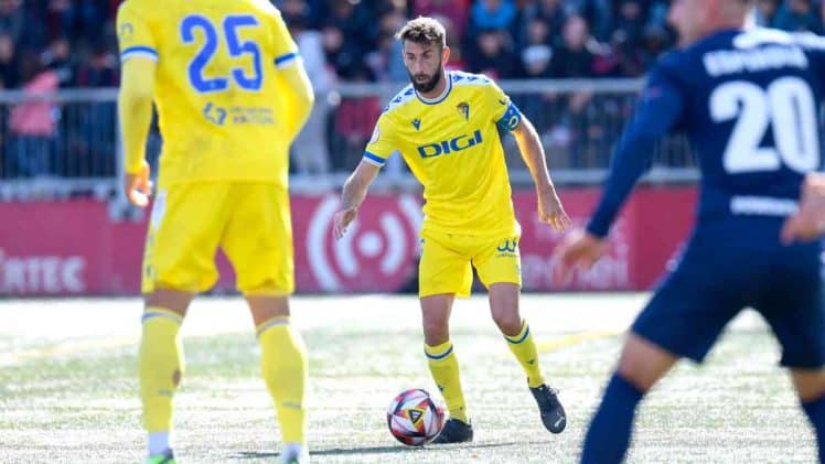 José Mari, en el partido de Copa frente al Badalona Futur de la presente temporada.