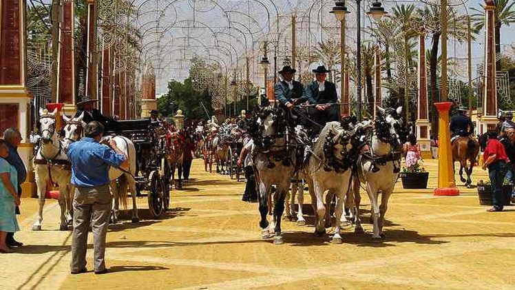 Carruaje en la Feria de Jerez.