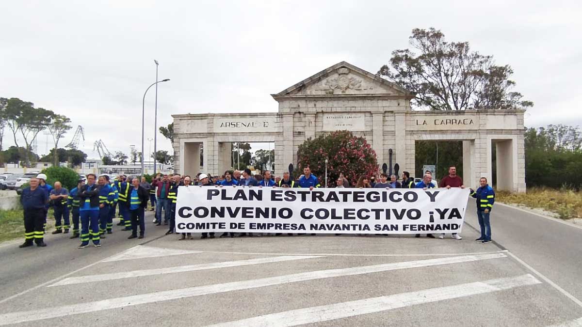 Huelga de Navantia San Fernando.