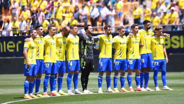 Once del Cádiz frente al Getafe.