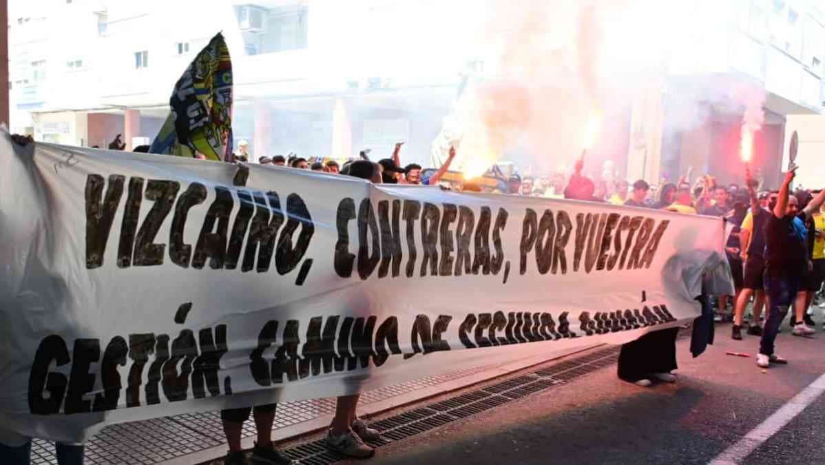 Un momento de la protesta de Brigadas Amarillas.