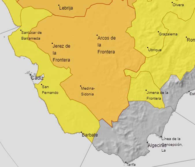 Casi toda la provincia en alerta y temperaturas de hasta 43 grados. ¿Dónde hará más calor en Cádiz este 24 de julio?