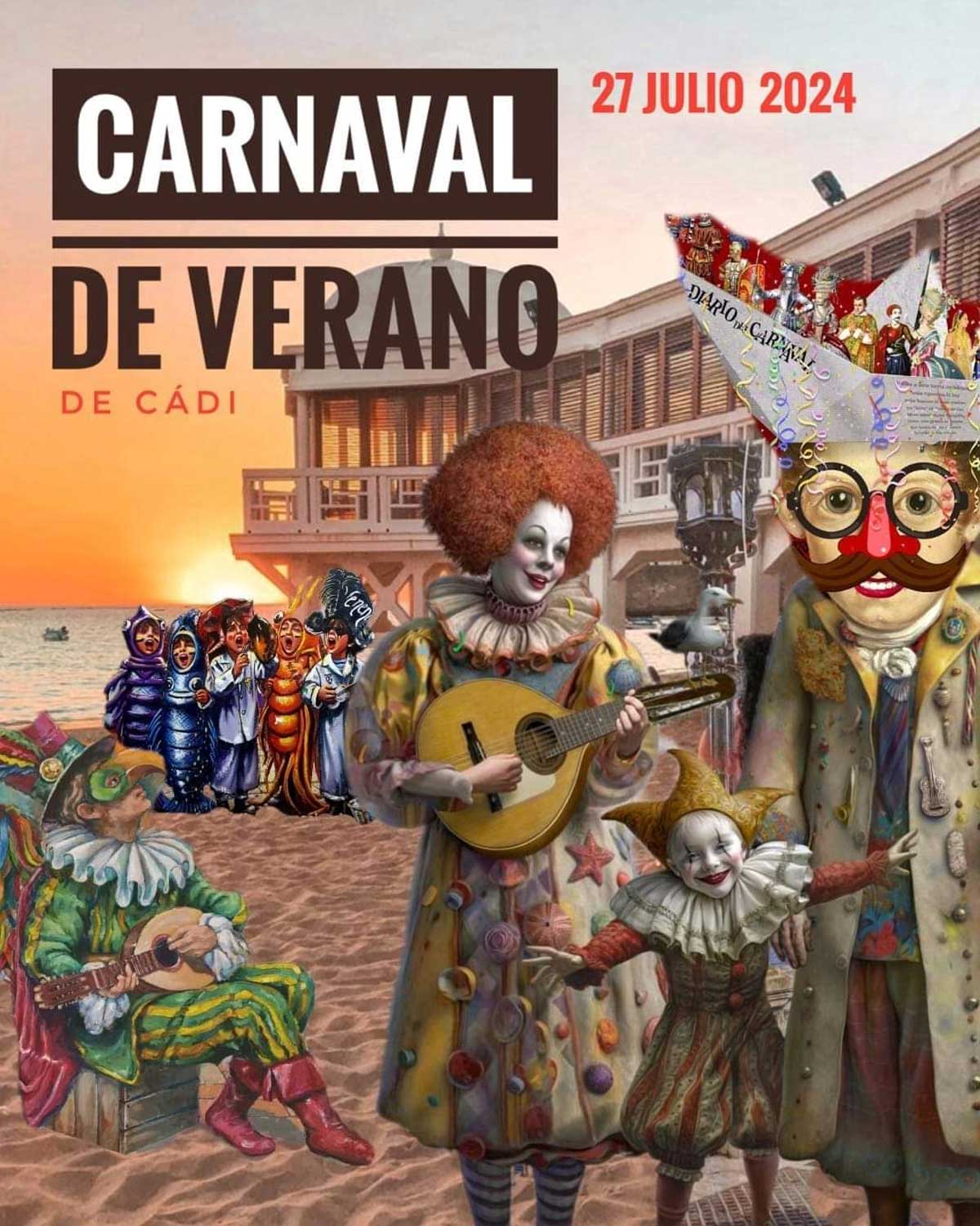 Agrupaciones callejeras y romanceros anuncian la fecha de su Carnaval de Verano en Cádiz