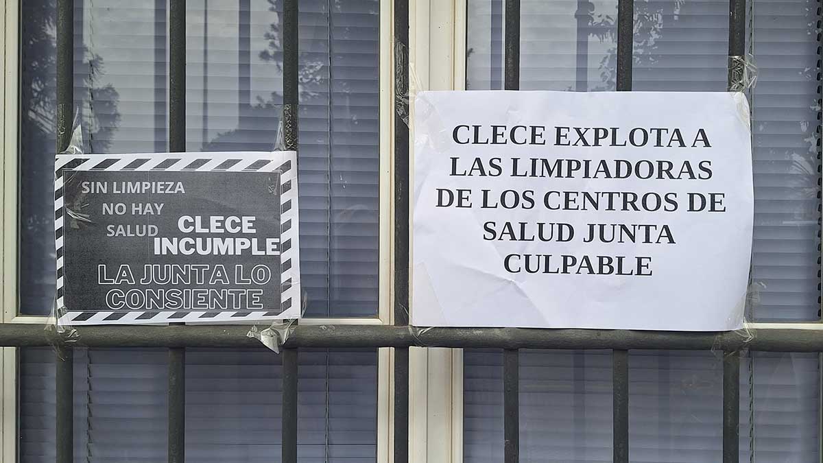 Movilizaciones del personal de limpieza de los centros de salud del Distrito Sanitario Bahía-La Janda por la falta de personal