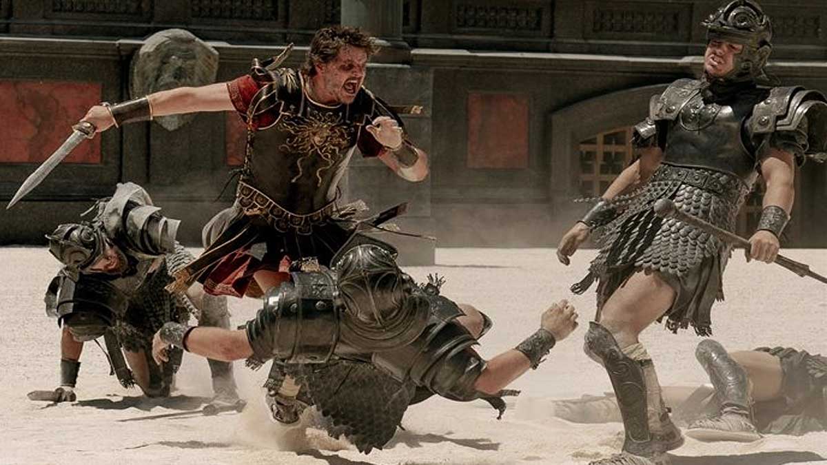 Imagen de la película "Gladiator II".