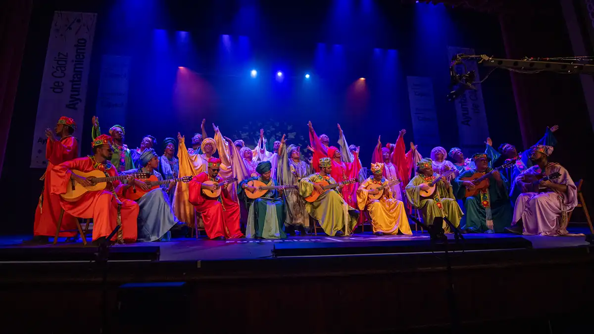 El coro 'La palabra de Dios' en e Gran Teatro Falla