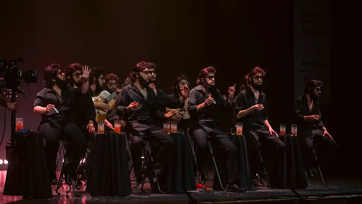 Chirigota 'Los calaíta (fuimos a por tabaco) una chirigota de toda la vida' en el Gran Teatro Falla