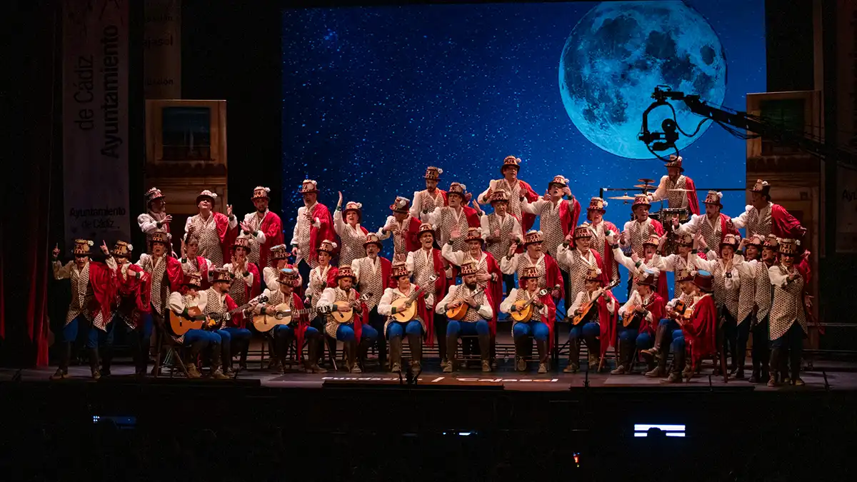 El coro 'Los malhablao' en el Gran Teatro Falla 