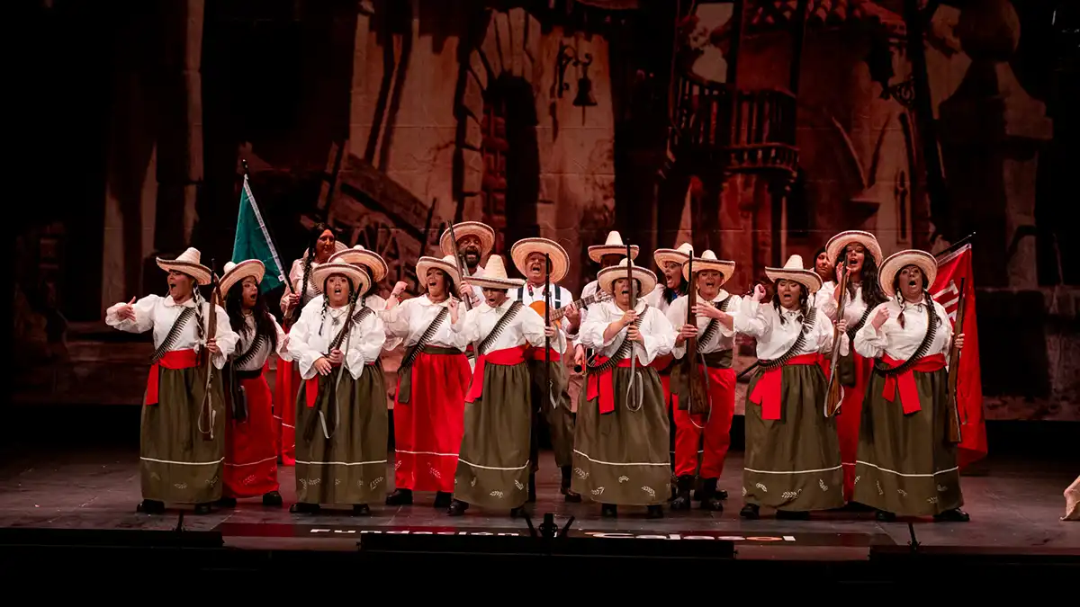 La comparsa 'Las adelitas' en el Gran Teatro Falla